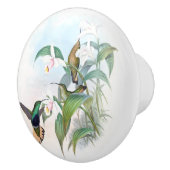 Kolibri-Vogel-Blumen-Tier-Tier-Griff Keramikknauf (Rechts)