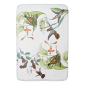 Kolibri-Vogel-Blumen-Tier-Tierbad-Matte Badematte (Vorderseite Vertikal)