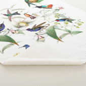 Kolibri-Vogel-Blumen-Tiere Sherpa Decke Sherpadecke (3/4)