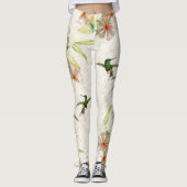 Kolibri-Vogel-Blumentier-Tier-Leggings Leggings (Vorderseite)