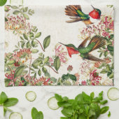 Kolibri-Vogel-Geißblatt-Blumen-Küchen-Tuch Geschirrtuch (Gefaltet)