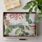 Kolibri-Vogel-Geißblatt-Blumen-Seidenpapier Seidenpapier (Geschenk)