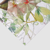 Kolibri-Vogel-Klee-Blumen-Seidenpapier Seidenpapier (Detail)