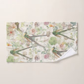 Kolibri-Vogel-Klee-Wildblume-Bad-Tuch-Set Badhandtuch Set (Handtuch)