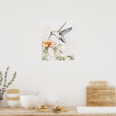 Kolibri Vogel Kunst Poster (Küche)
