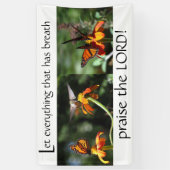 Kolibri-Vogel-Monarch-Lob der Lord Christian Banner (Vertikal)