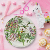 Kolibri-Vogel-Orchideen-Blumen-PapierParty-Platte Pappteller (Party)