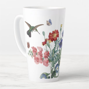 Kolibri Vogel Schmetterling Garten Blume Latte Tas Milchtasse