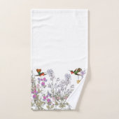 Kolibri-Vogel-süße Erbsen-Blumen-Bad-Tücher Badhandtuch Set (Handtuch)