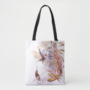 Kolibri-Vogel-Tier-Tier-Blätter-Taschen-Tasche Tasche