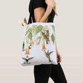 Kolibri-Vogel-Tier-Tier-Blumentasche Tasche (Von Nahem)