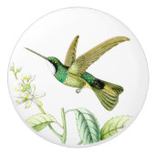 Kolibri-Vogel-Tier-Tier-Blüten-Griff Keramikknauf (Vorderseite)