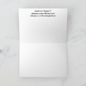 Kolibri-Vogel-Tier-Tier mit Blumen Karte (Innenseite)