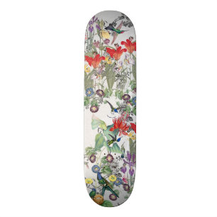 Kolibri-Vogel-Tier-TierblumenSkateboard Skateboard
