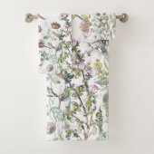 Kolibri-Vogel-Wildblume-Blumen-Bad-Tuch-Set Badhandtuch Set (Insitu)