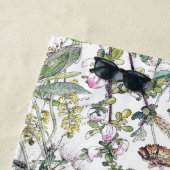 Kolibri-Vogel-Wildblume-Blumen-Badetuch Strandtuch (Beispiel)