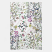 Kolibri-Vogel-Wildblume-Blumen-Küchen-Tuch Geschirrtuch (Vertikal)