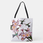 Kolibri-Vögelplumeria-Blumen-Taschen-Tasche Tasche (Vorderseite)