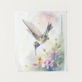 Kolibri Wandteppich (Vorderseite)
