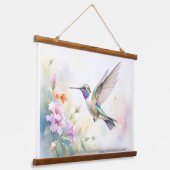 Kolibri Wandteppich Mit Holzrahmen (Gewinkelt)
