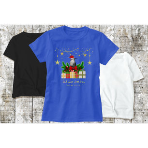 Kolibri-Weihnachts-T-Shirt "Blau" T-Shirt