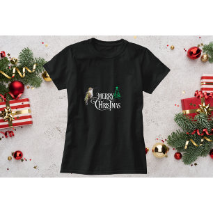 Kolibri-Weihnachts-T-Shirt mit kleinem Baum T-Shirt