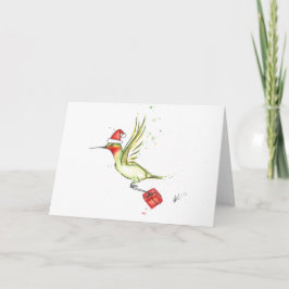 Kolibri-Weihnachtskarte Feiertagskarte