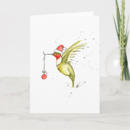 Kolibri-Weihnachtskarte Feiertagskarte