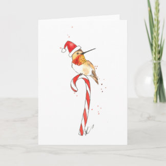 Kolibri-Weihnachtskarte Feiertagskarte