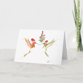 Kolibri-Weihnachtskarte Feiertagskarte