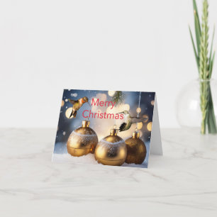 Kolibri-Weihnachtskarte Karte