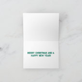 Kolibri-Weihnachtskarte Karte (Innenseite)