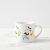 Kolibri-Wildblumebotanische Espresso-Tasse Espressotasse (Rechts)