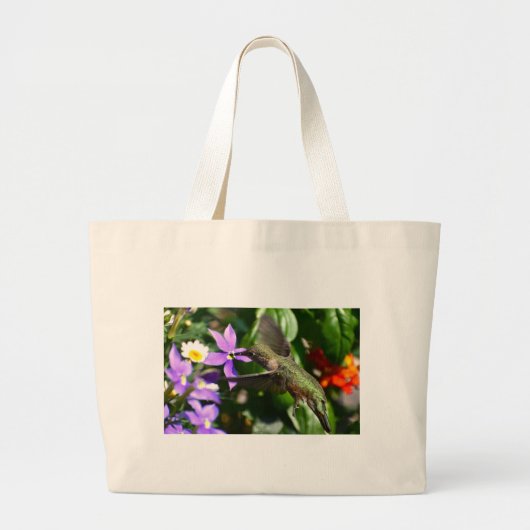 Kolibrie-Tasche Jumbo Stoffbeutel (Vorne)