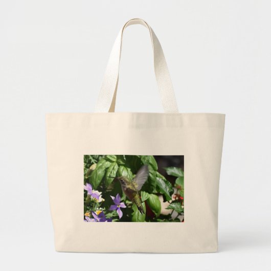 Kolibrie-Tasche Jumbo Stoffbeutel (Vorne)