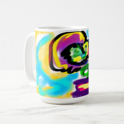 Kolibrifeder  kaffeetasse (Vorderseite Links)