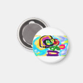 Kolibrifeder  magnet (Vorderseite/Rückseite)