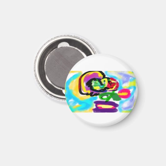 Kolibrifeder  magnet (Vorderseite/Rückseite)