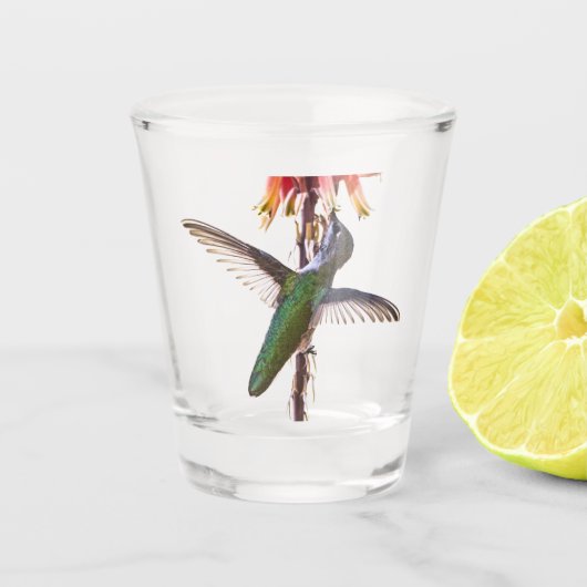 Kolibriflügel Schnapsglas (Vorderseite)