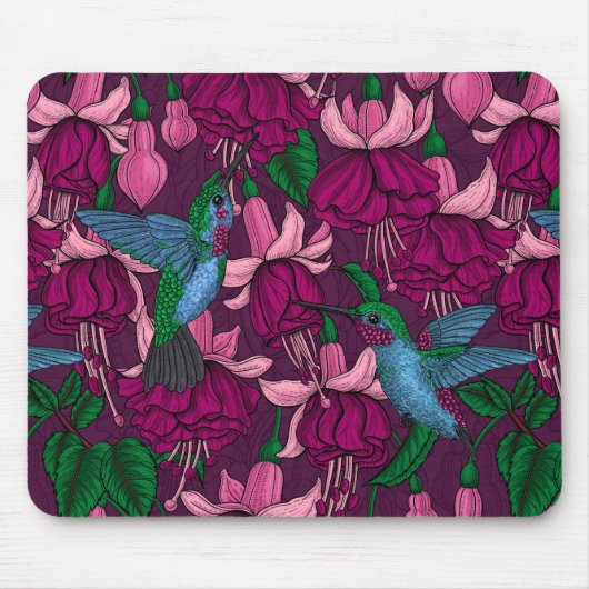 Kolibrigarten Mousepad (Vorne)