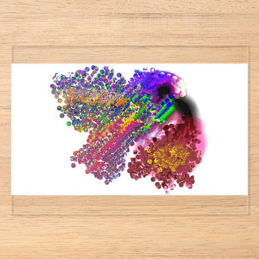 Kolibriliebe Acryleinladungen (Vorderseite)