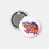 Kolibriliebe Magnet (Vorderseite/Rückseite)