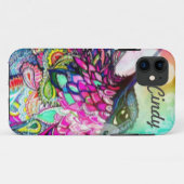 Kolibripersonalisierte Zen-Verwicklungs-Kunst Case-Mate iPhone Hülle (Rückseite (Horizontal))