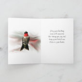 Kolibris 9872-passen jedes Mal an Karte (Innenseite)