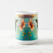 Kolibris Blumen Personalisieren Kaffeetasse (Mittel)