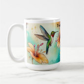 Kolibris Blumen Personalisieren Kaffeetasse (Links)