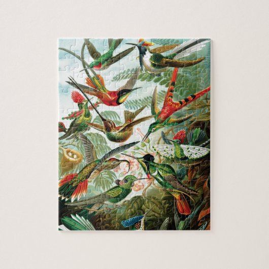 Kolibris durch Ernst Haeckel Puzzle (Vertikal)