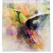 Kolibris Duschvorhang (Vorderseite)