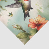 Kolibris Floral  Seidenpapier (Detail)