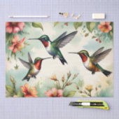 Kolibris Floral  Seidenpapier (Handwerk)